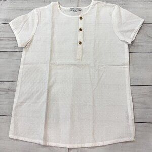 Petit Clair White Textured Shirt